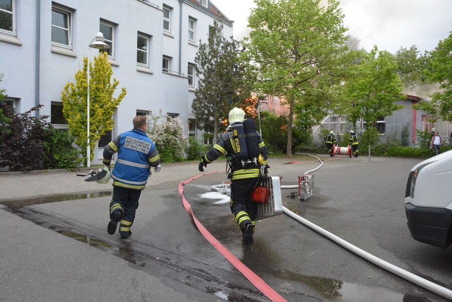 Großbrand in Reutlinger Schreinerei