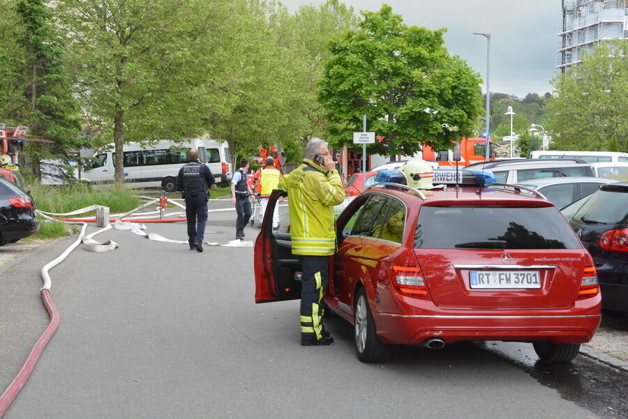 Großbrand in Reutlinger Schreinerei