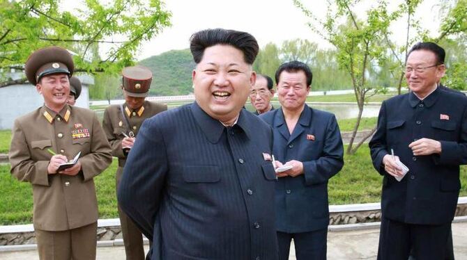 Unbeeindruckt von der Meinung im Rest der Welt: Nordkoreas Machthaber Kim Jong Un. Foto: Rodong Sinmun