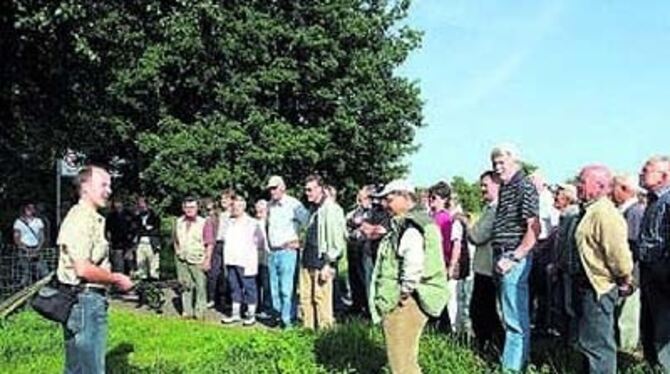 Axel Rieber durfte sich über jede Menge interessierter Zuhörer freuen. 
FOTO: ANSTÄDT