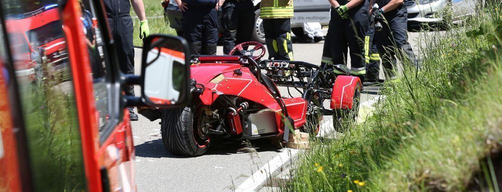 Unfall mit Dreirad-Motorrad im Lautertal