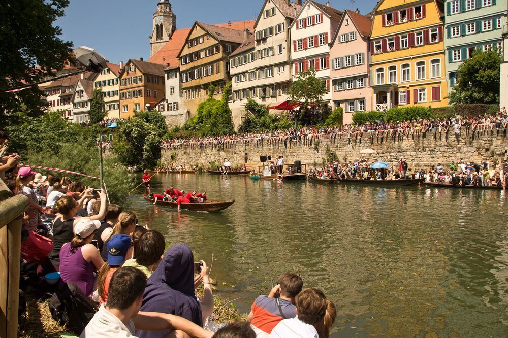 Stocherkahnrennen Tübingen 2015