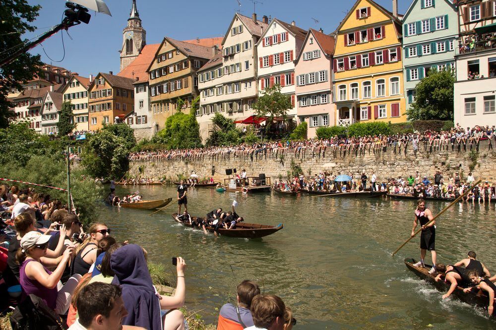 Stocherkahnrennen Tübingen 2015