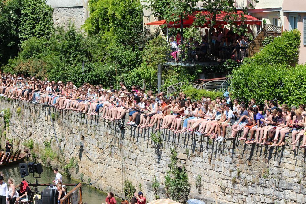 Stocherkahnrennen Tübingen 2015