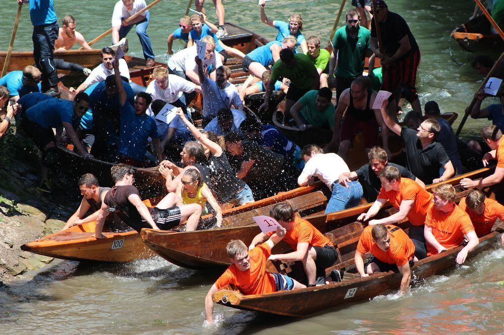 Stocherkahnrennen Tübingen 2015