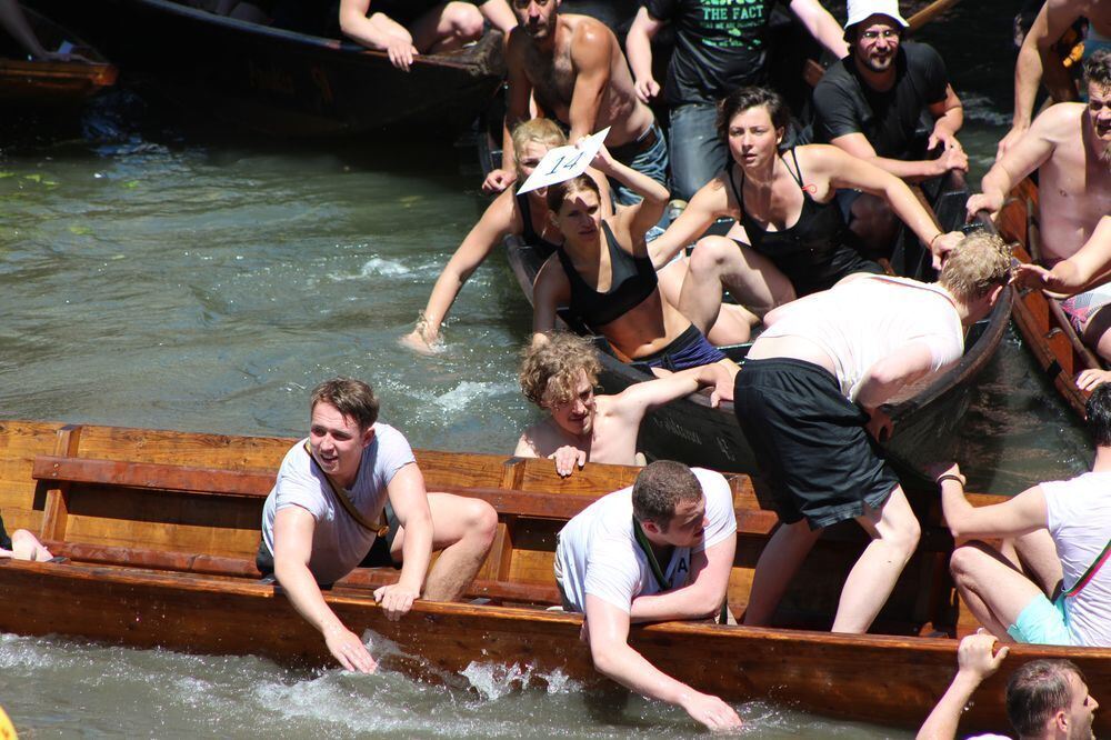 Stocherkahnrennen Tübingen 2015