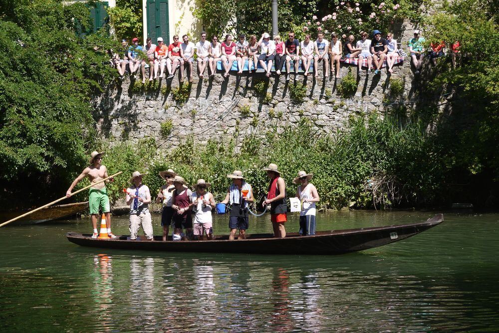 Stocherkahnrennen Tübingen 2015