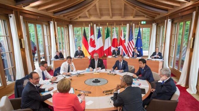 Klima und Armut stehen heute auf der Agenda der Staats- und Regierungschef der G7. Foto: Michael Kappeler