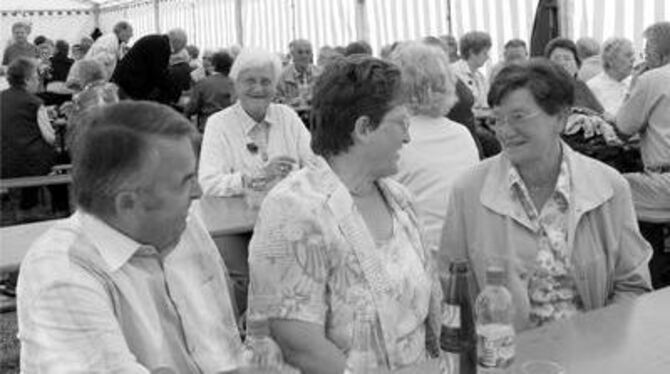 Gemütlich ging's zu beim Brunnenfest in Bronnweiler. FOTO: ANDREA ANSTÄDT