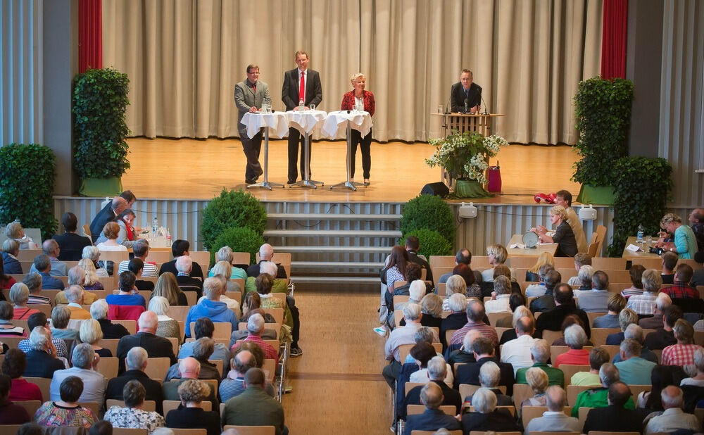 Podium zur Eninger Bürgermeisterwahl 2015