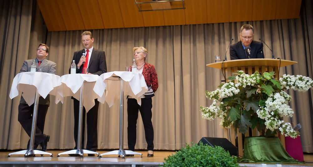 Podium zur Eninger Bürgermeisterwahl 2015