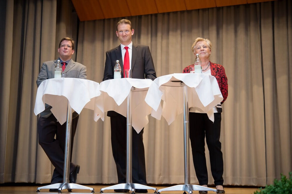 Podium zur Eninger Bürgermeisterwahl 2015