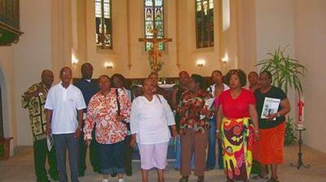 Gospelchor aus Südafrika zu Gast in der Gönninger Kirchengemeinde. FOTO: PR