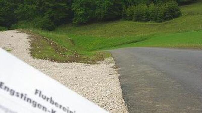 Augenfälliges Merkmal der Kohlstetter Flurbereinigung: neue Wege werden durch die Landschaft gezogen.  FOTO: DÜRR