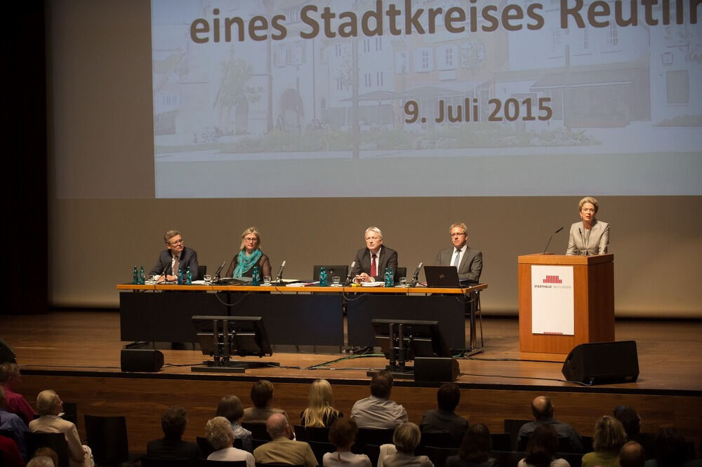 Bürgerversammlung zur Stadtkreisgründung Reutlingen 09.07.2015