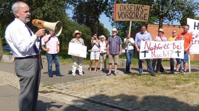 Landrat Thomas Reumann hat keine Angst vor einer Konfrontation mit den Urachern – das hat er schon bei der Bürgerinfo in der Ura