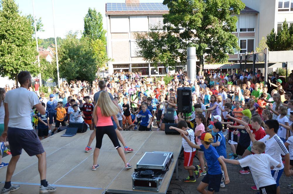 Spendenlauf Friedrich-Schiller-Gymnasium Pfullingen Juli 2015