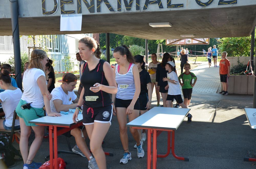 Spendenlauf Friedrich-Schiller-Gymnasium Pfullingen Juli 2015