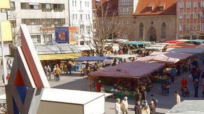 Durch zusätzliche Attraktionen &raquo;wiederbelebt&laquo; werden soll der Wochenmarkt in Reutlingen und mit ihm der ganze Innens