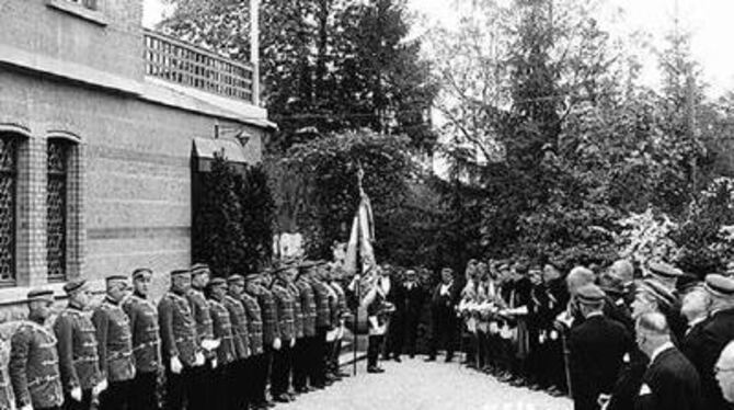 Höhepunkt der Frankonia-Geschichte: der Bezug der »Uhlandhöhe« im Jahr 1928. FOTO: PR