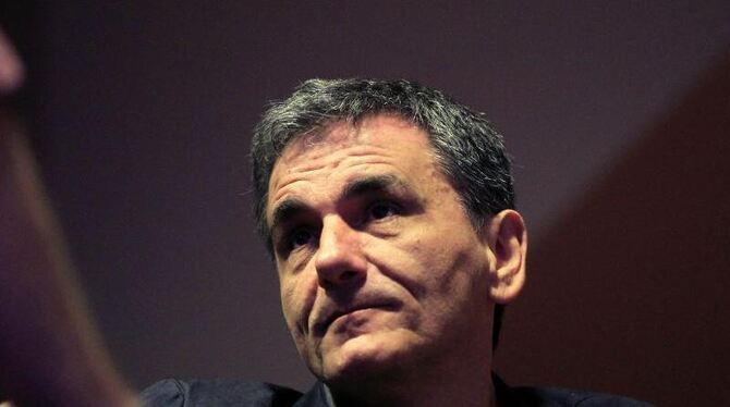 Finanzminister Euklid Tsakalotos verhandelte fast die ganze Nacht über mit Experten der Gläubiger. Foto: Orestis Panagiotou