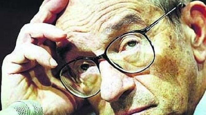 Durch zahlreiche Wortkreationen bekannt geworden: Alan Greenspan. 
FOTO: DPA