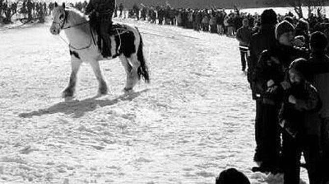 Der neue Winterspaß fand Anklang: Rund 600 Zuschauer gezählt.  FOTO: LENZ