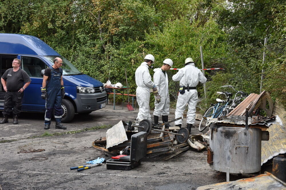 Flüchtlingsheim in Rottenburg in Flammen