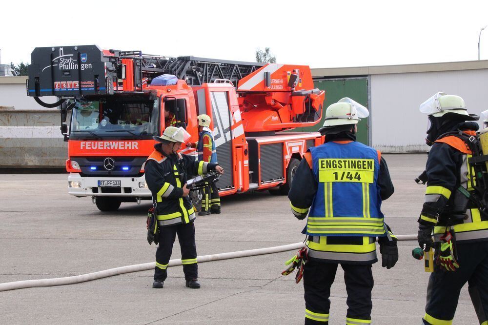 Hauptübung der Feuerwehr Engstingen