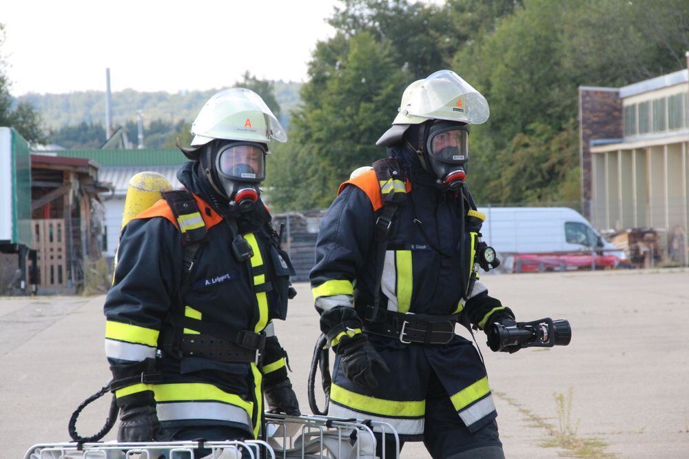 Hauptübung der Feuerwehr Engstingen