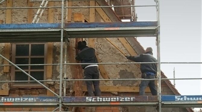 Wieder gesichert bis ins Innere tragender Teile ist die Stephanuskirche . FOTO: TRINKHAUS