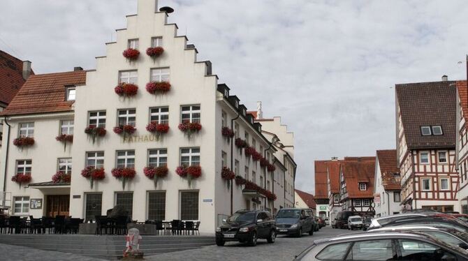 Im oberen Teil der Trochtelfinger Marktstraße wird schon geparkt – derzeit noch nach Gutdünken. Ordnung ins Verkehrsgeschehen br