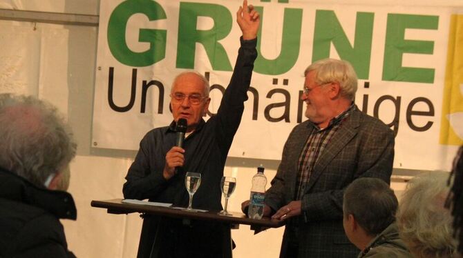 Fiete Hagemeister (links) und Peter Heilemann waren die ersten Grünen im Gemeinderat.  FOTOS: LEISTER