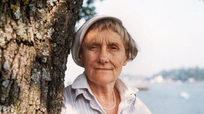 Astrid Lindgren 1987 in Stockholm. Foto: Jörg Schmitt