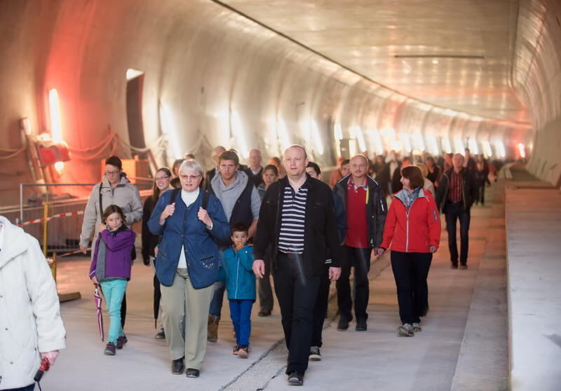 Bürgerfest beim Scheibengipfeltunnel Oktober 2015