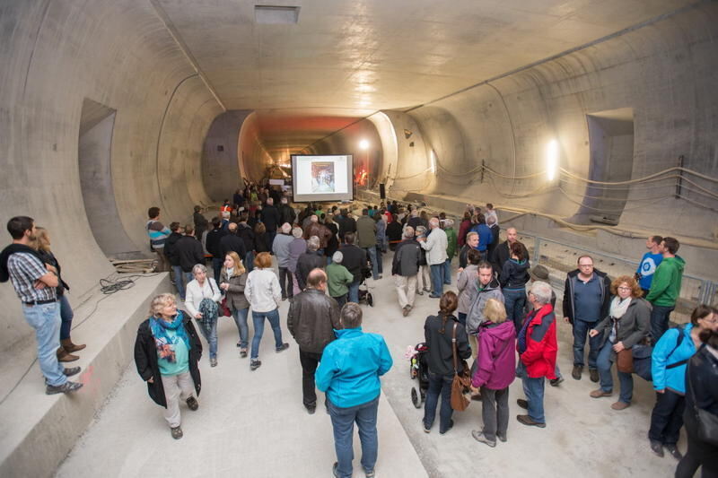 Bürgerfest beim Scheibengipfeltunnel Oktober 2015