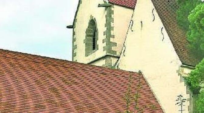 Dörfliches Leben in Bronnweiler rund um die uralte Marienkirche.
GEA-FOTO: HD