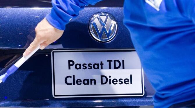 Ein VW Passat TDI Clean Diesel bei der North American International Autoshow in Detroit. Foto: Friso Gentsch/Archiv