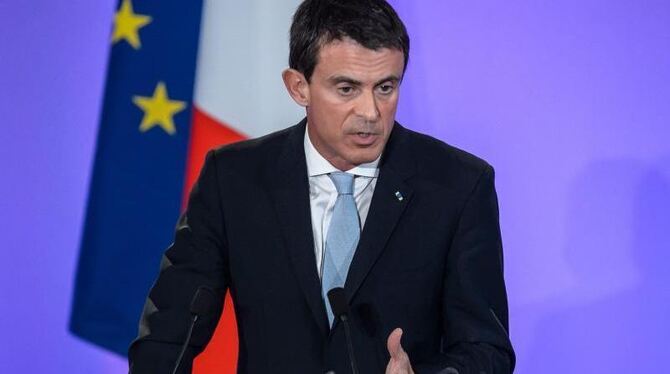 Frankreichs Premierminister Manuel Valls: »Ein weiteres Mal ein terroristisches Projekt verhindert.« Foto: Christophe Petit T