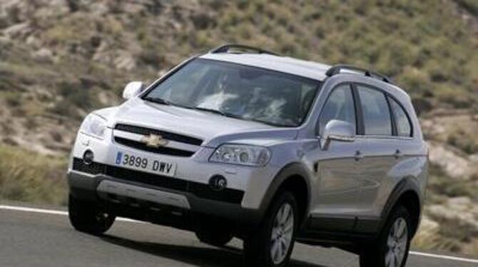 Chevrolets Captiva vermag im Gegensatz zum fünfsitzigen Antara sieben Personen zu befördern. FOTO: CHEVROLET