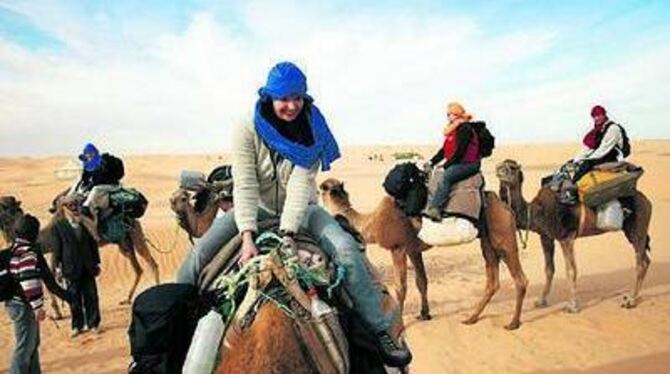 Alles nur Gewohnheit: Bis sich Touristen hinterm Höcker entspannen, dauert es eine Weile.	GEA-FOTO: KREPPENHOFER