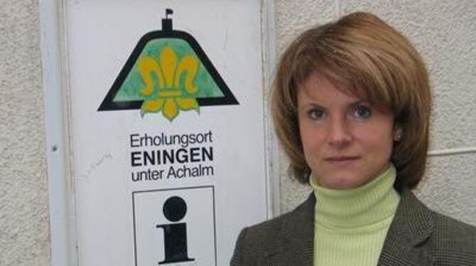 Bürgermeisterin Margarete Krug sagt ihrem Arbeitsplatz in Eningen ade. Ab dem 1. Juni kommt sie wohl nur noch zur Erholung von H