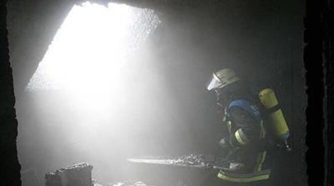 Die Feuerwehr im Einsatz bei einem Wohnungsbrand im Mai des vergangenen Jahres in der Stadt Trochtelfingen. GEA-ARCHIV-FOTO: BAI