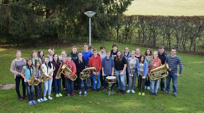 Das Jugendensemble des Musikvereins Betzingen. Hier kommen Kinder und Jugendliche zusammen, die erst seit einem Jahr ihr Instrum