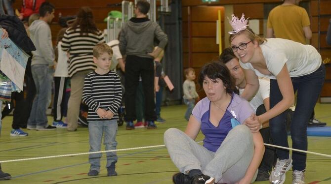 Nicht das Schneller-Höher-Weiter stand im Vordergrund beim Integrativen Sportfest, sondern das Miteinander von Menschen mit und ohne Behinderung. FOTO: PRIVAT