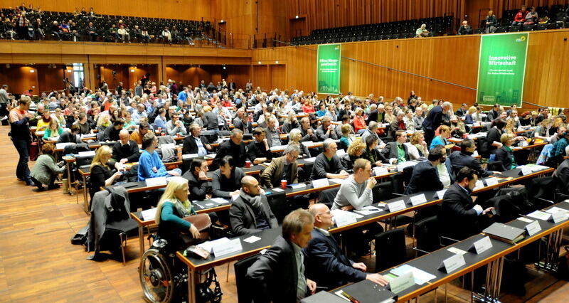 Parteitag der Grünen in der Stadthalle