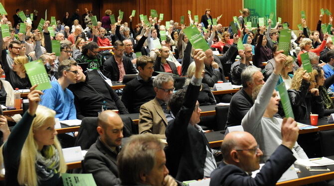 Parteitag der Grünen in der Stadthalle