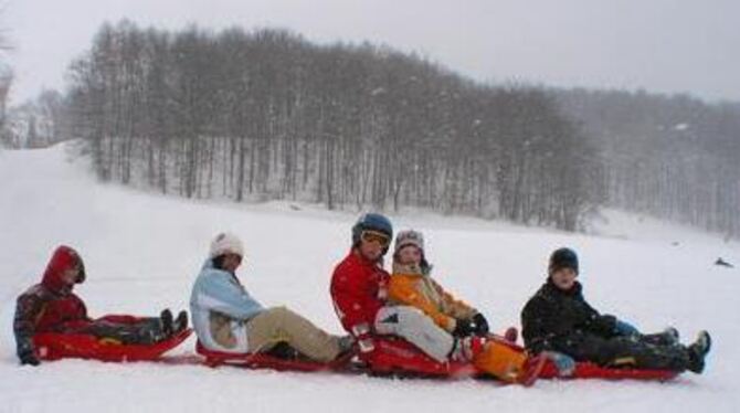 Dann nichts wie los bei mehr als zwanzig Zentimeter Schnee auf der Schwäbischen Alb und selbst in tieferen Lagen. Die Winterspor