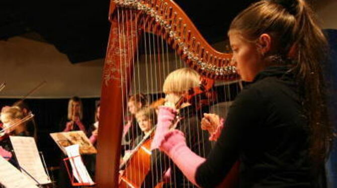 Immer wieder auch überraschende Töne schlugen die jungen Akteure beim Weihnachtskonzert in der Münsinger Zehntscheuer an. FOTO: