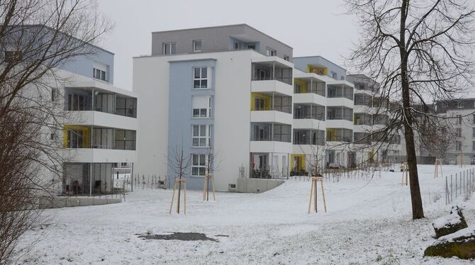 Jüngstes Beispiel für sozialen Wohnungsbau in Reutlingen: Mehrfamilienhäuser im »Schafstall«. GEA-FOTO: CONZELMANN